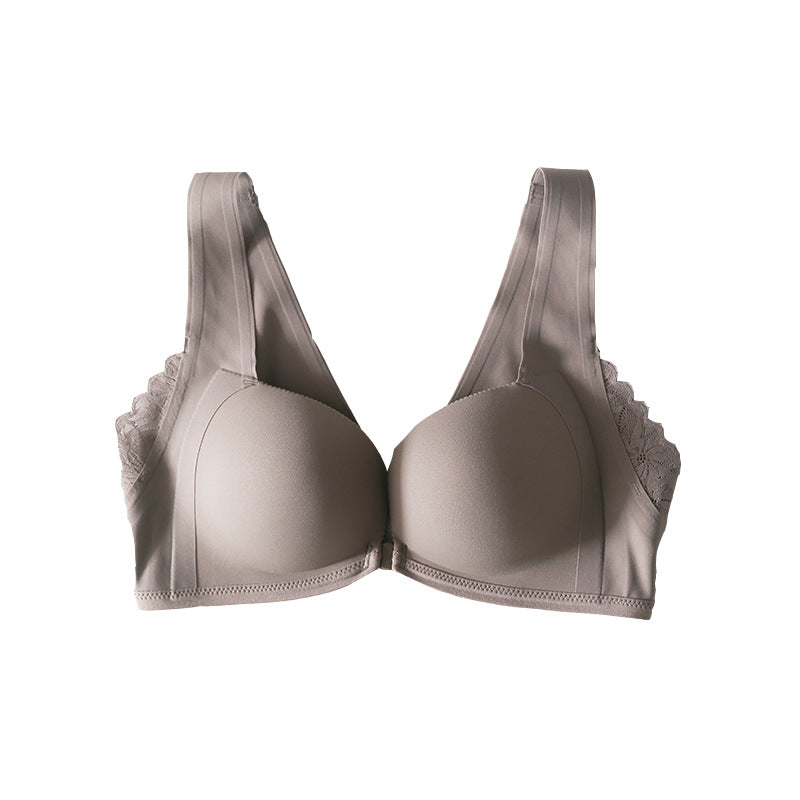 B-7 | Seamless Lace-Trim Wireless Bra