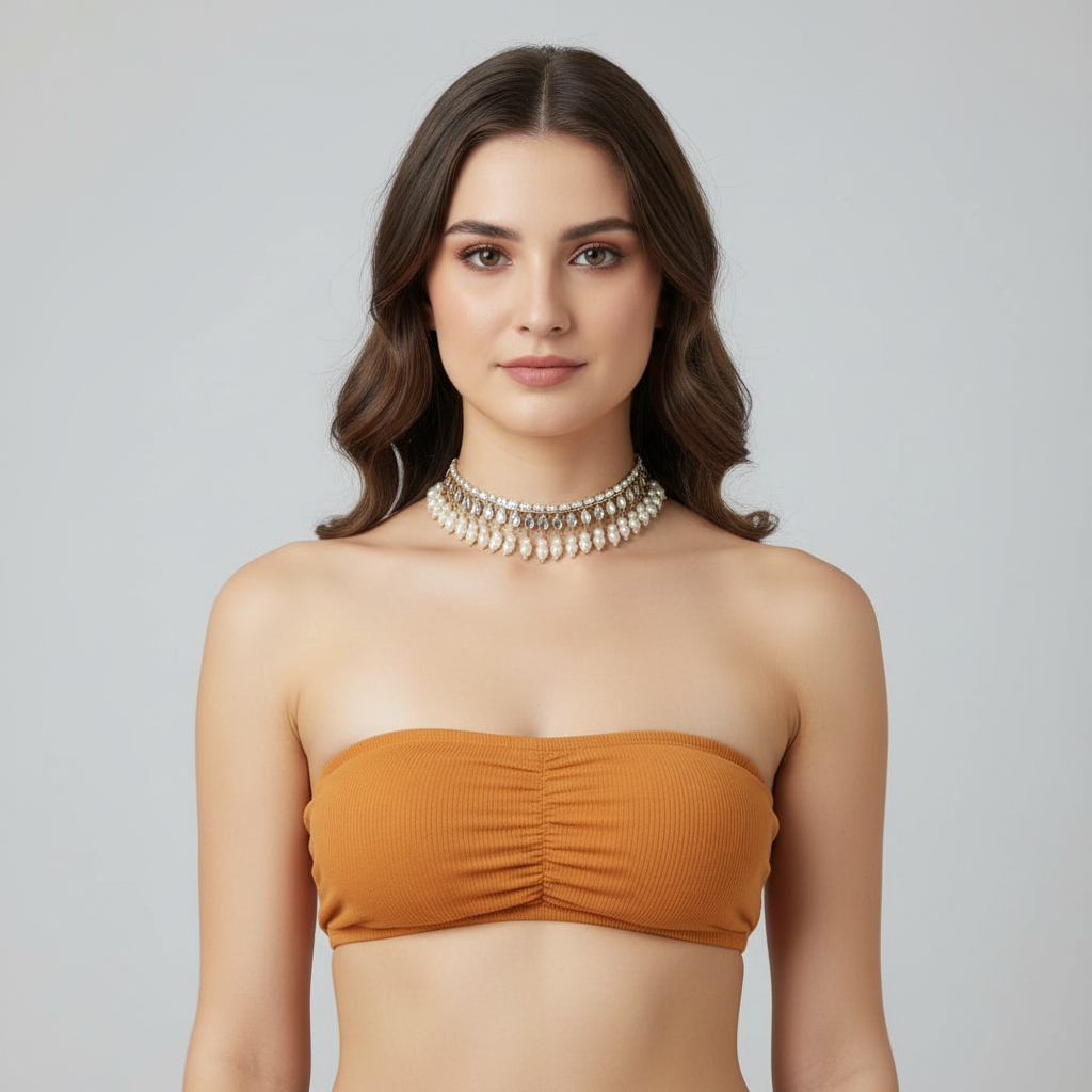 B-5 | Ribbed Seamless Bandeau Bra