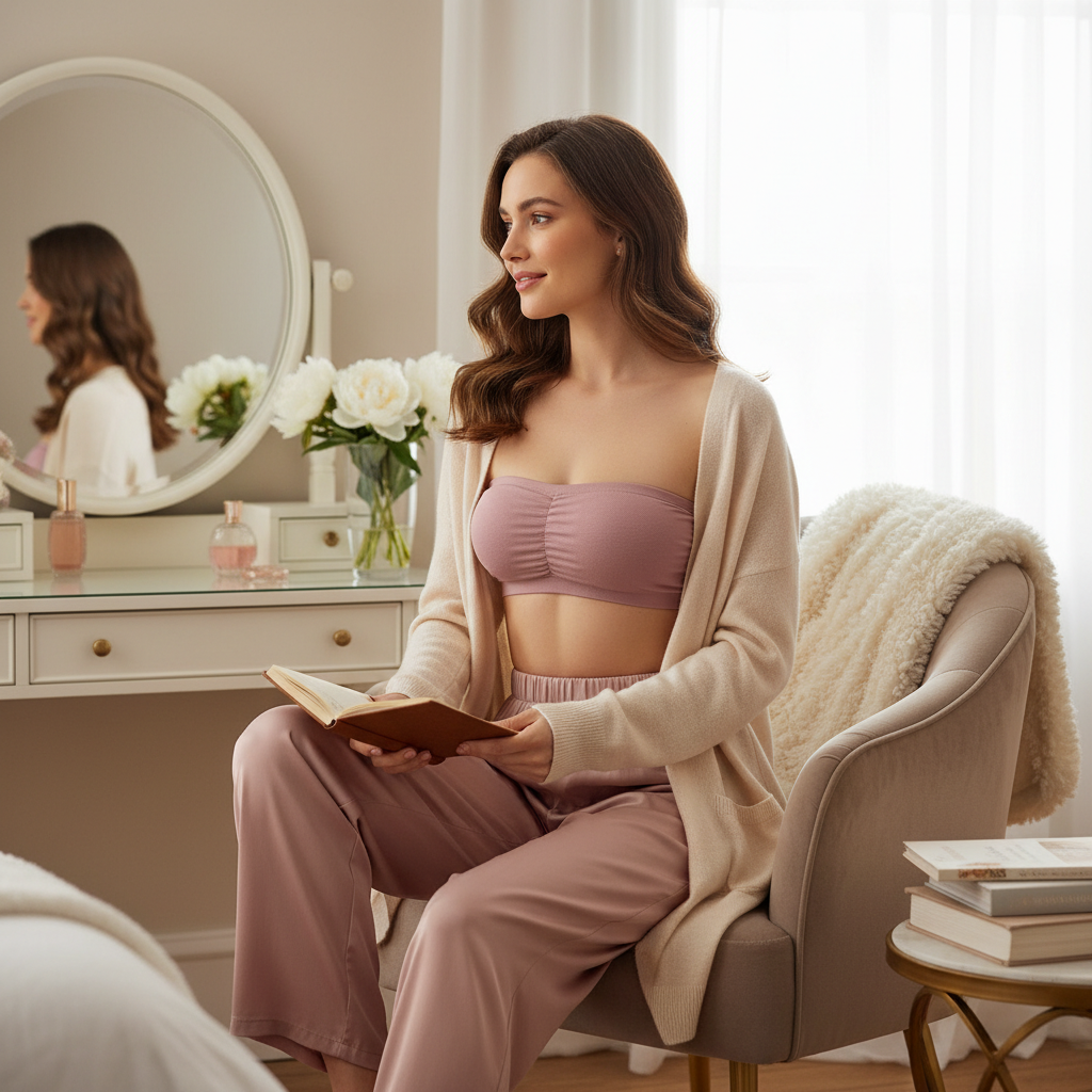 B-5 | Ribbed Seamless Bandeau Bra